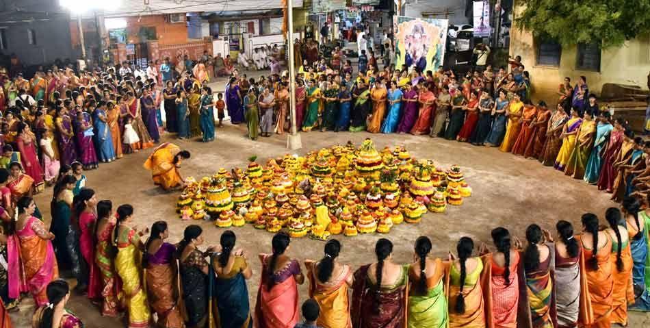 Photos: Bathukamma Celebrations at Kukatpally 2017