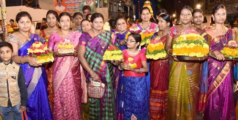 Photos: Bathukamma Celebrations at Kukatpally 2017