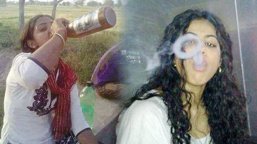 Photos: Indian Girls Smoking & Drinking Alcohol in Real LIFE