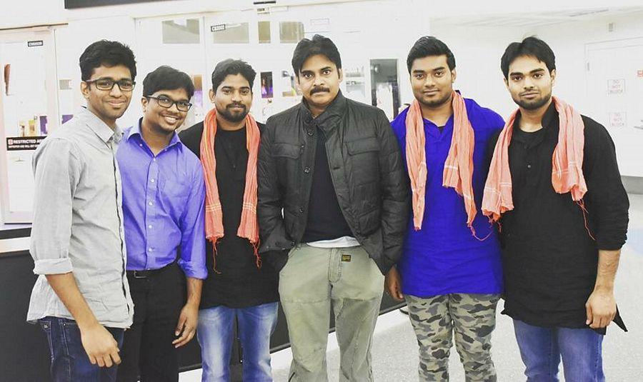 Photos: Pawan Kalyan Enroute To Hyderabad