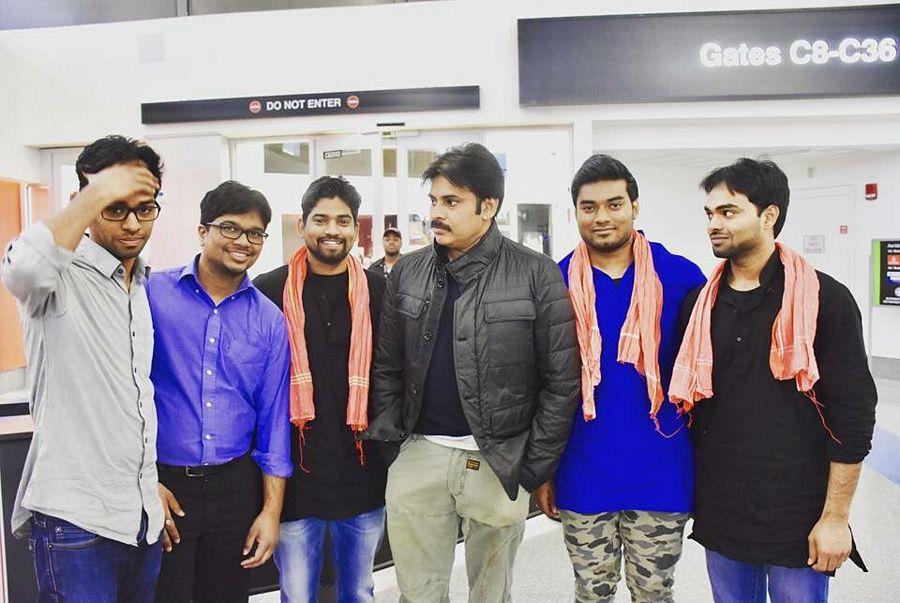 Photos: Pawan Kalyan Enroute To Hyderabad