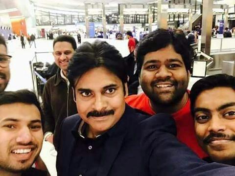 Photos: Pawan Kalyan Enroute To Hyderabad