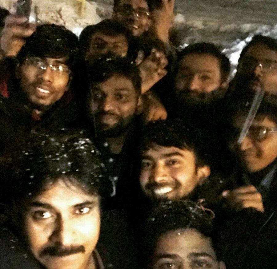 Photos: Pawan Kalyan Enroute To Hyderabad