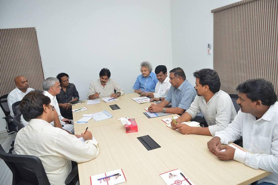 Photos: Pawan Kalyan's review meeting with party leaders