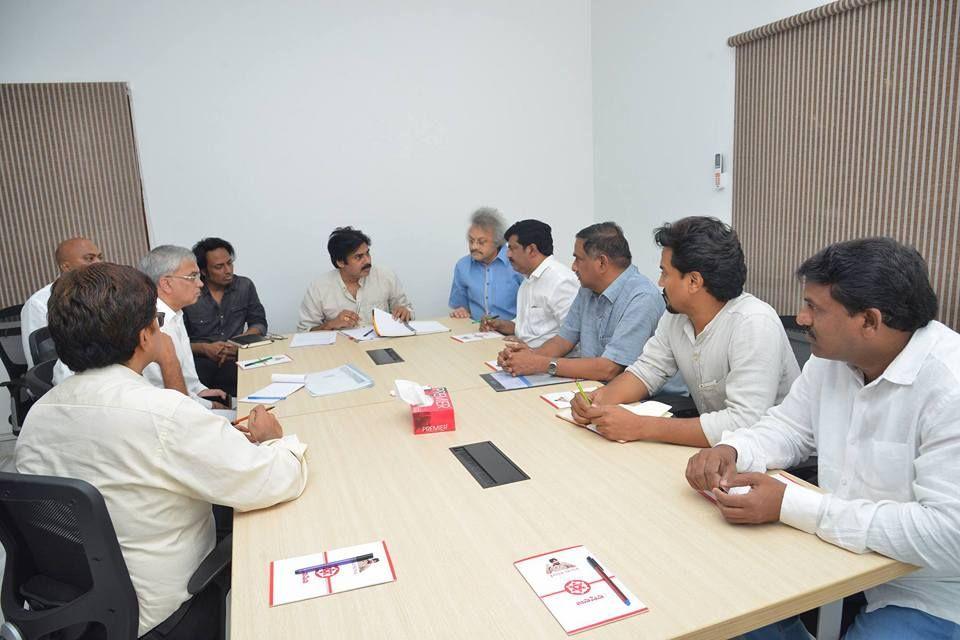 Photos: Pawan Kalyan's review meeting with party leaders