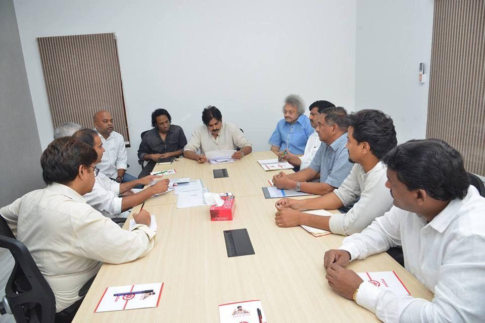 Photos: Pawan Kalyan's review meeting with party leaders