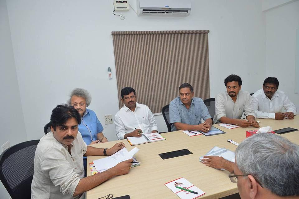 Photos: Pawan Kalyan's review meeting with party leaders