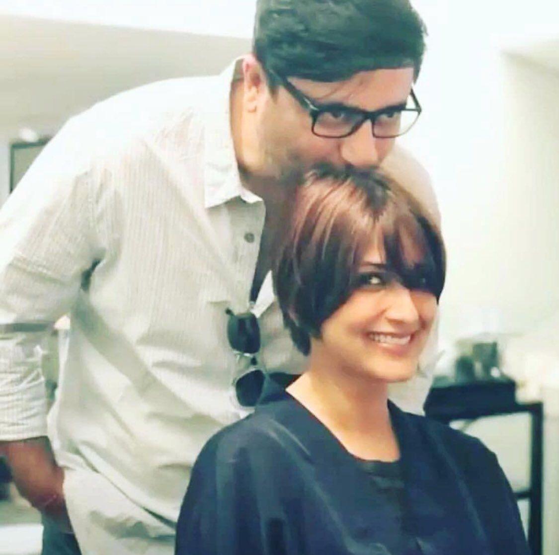 Photos: Sonali Bendre getting emotional on her haircut for cancer treatment