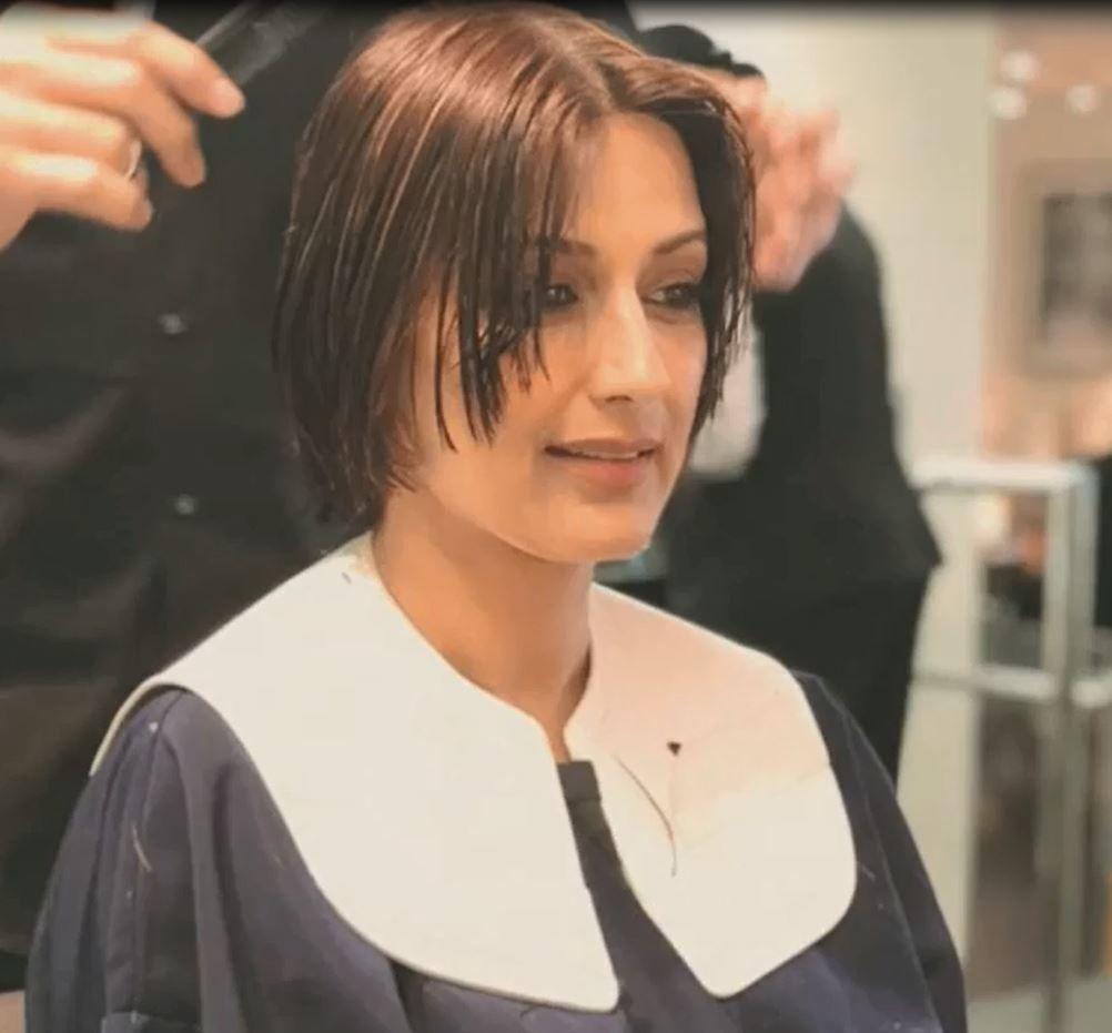 Photos: Sonali Bendre getting emotional on her haircut for cancer treatment