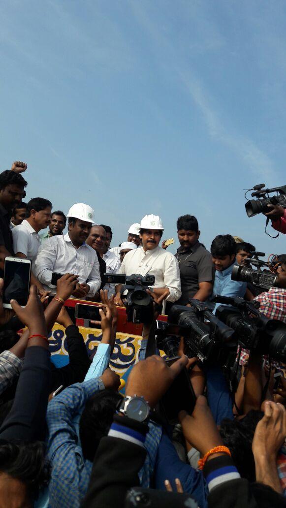 Power Star Pawan Kalyan at Polavaram Photos