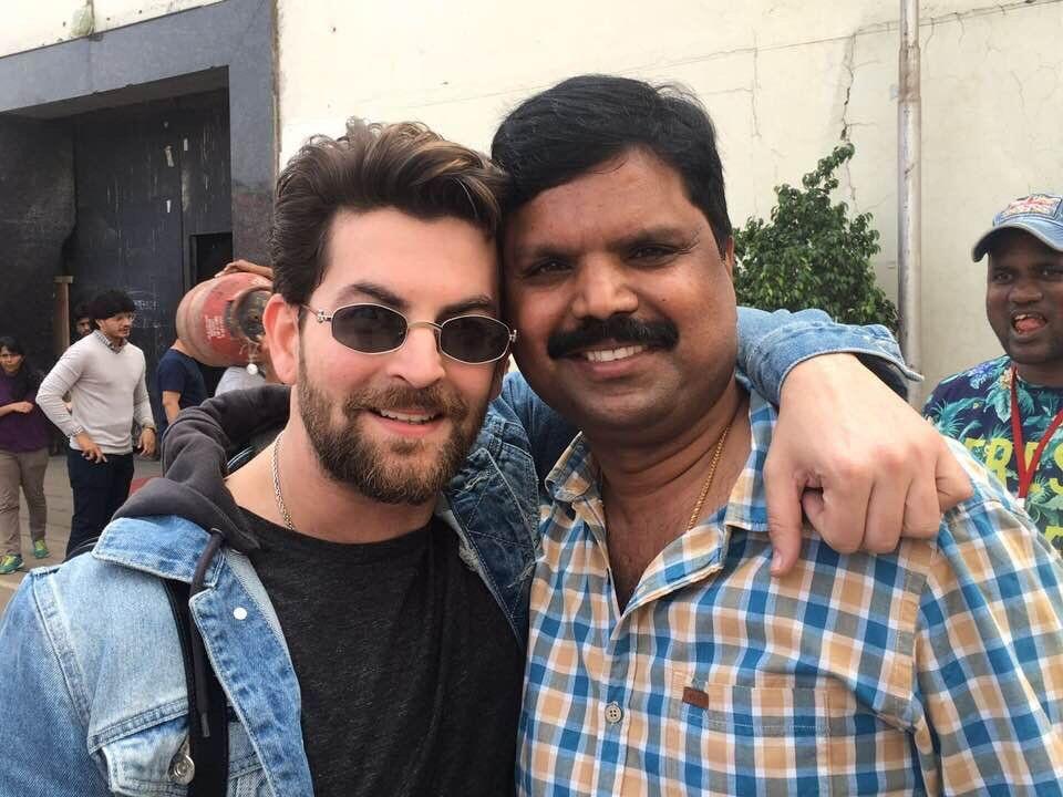 Prabhas & NeilNMukesh from the sets of Saaho Movie