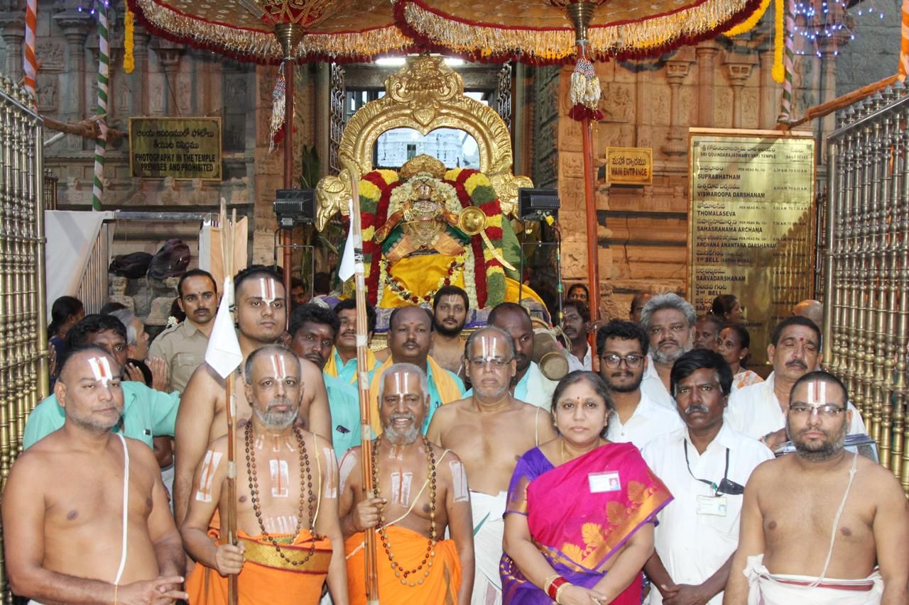 Pushpayagam at Sri govindaraja swamy vari temple tirupathi