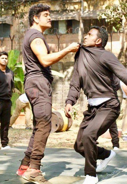 RGV & Nagarjuna New Movie Shooting Stills Leaked