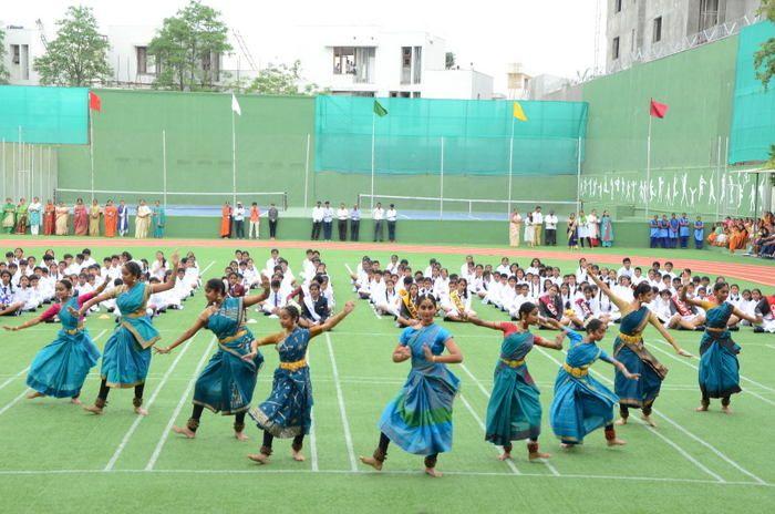 Ram Charan Celebrates Independence Day at Chirec School