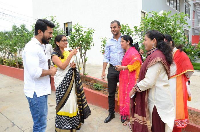 Ram Charan Celebrates Independence Day at Chirec School