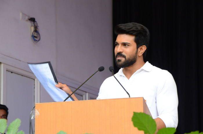 Ram Charan Celebrates Independence Day at Chirec School