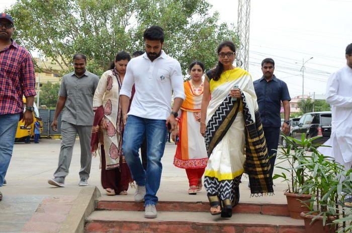 Ram Charan Celebrates Independence Day at Chirec School