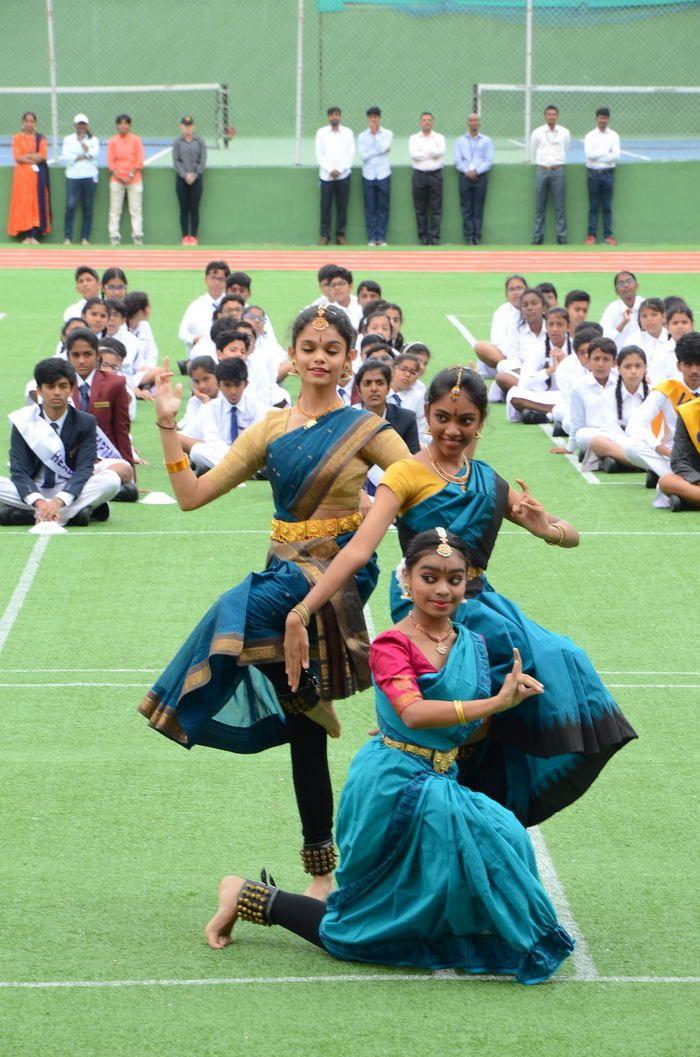 Ram Charan Celebrates Independence Day at Chirec School