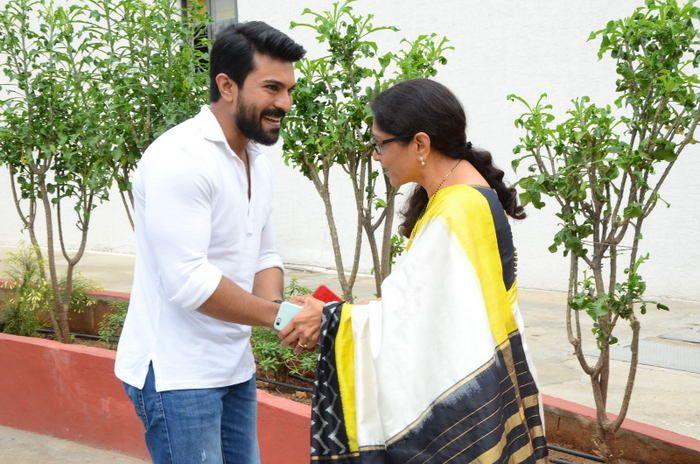 Ram Charan Celebrates Independence Day at Chirec School