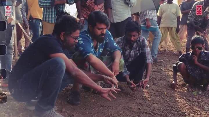 Ram Charan Rangasthalam 1985 Movie New Posters & Working Stills