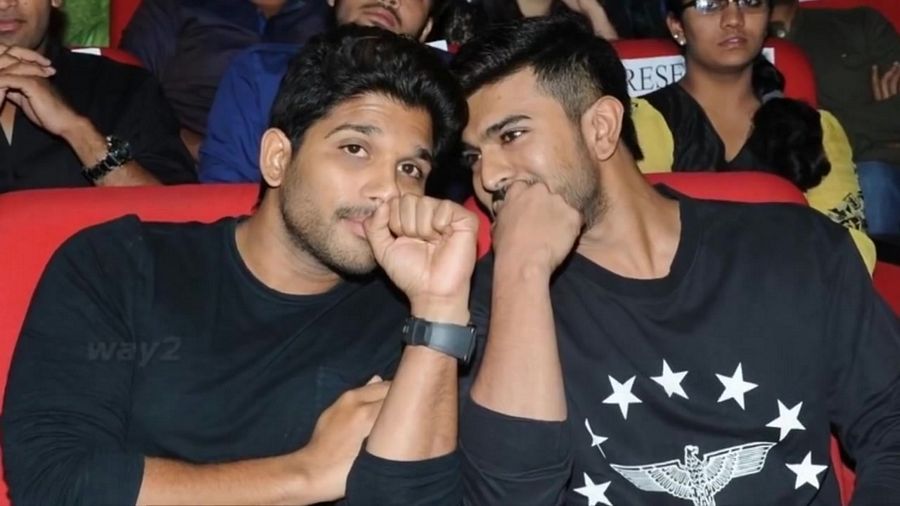 Ram Charan and Allu Arjun Unseen Photos