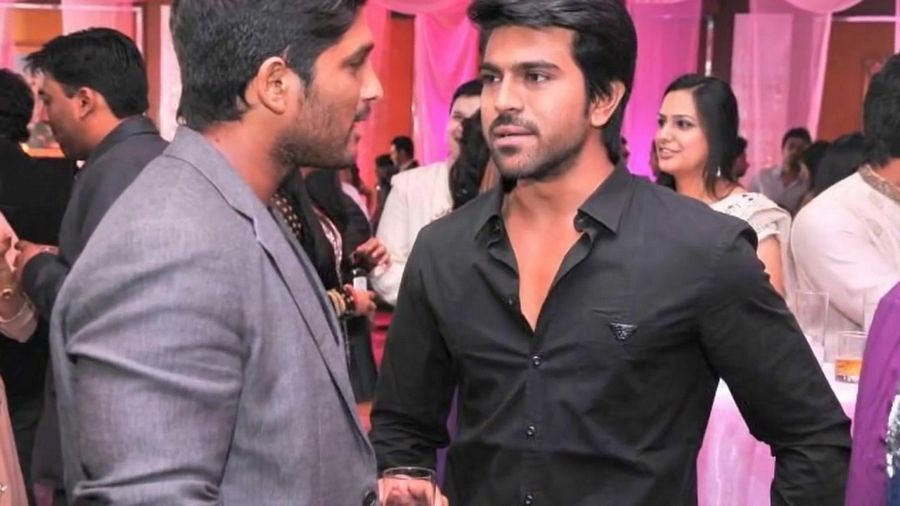 Ram Charan and Allu Arjun Unseen Photos