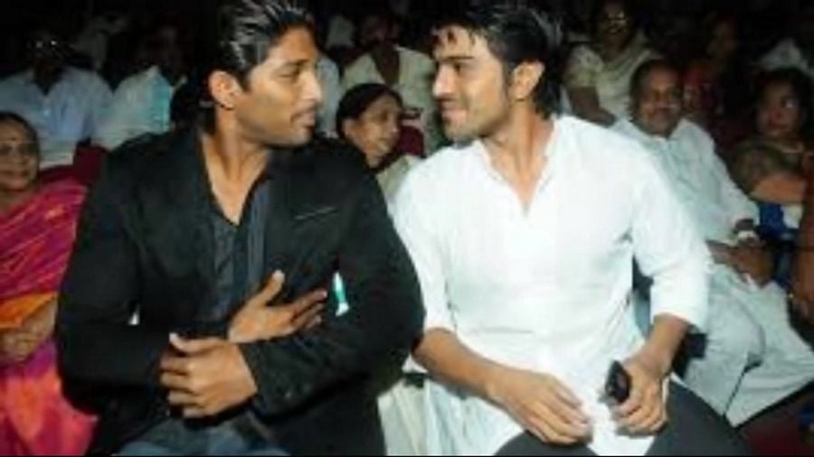 Ram Charan and Allu Arjun Unseen Photos