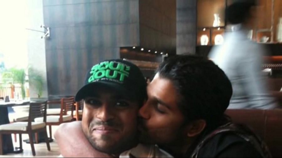 Ram Charan and Allu Arjun Unseen Photos