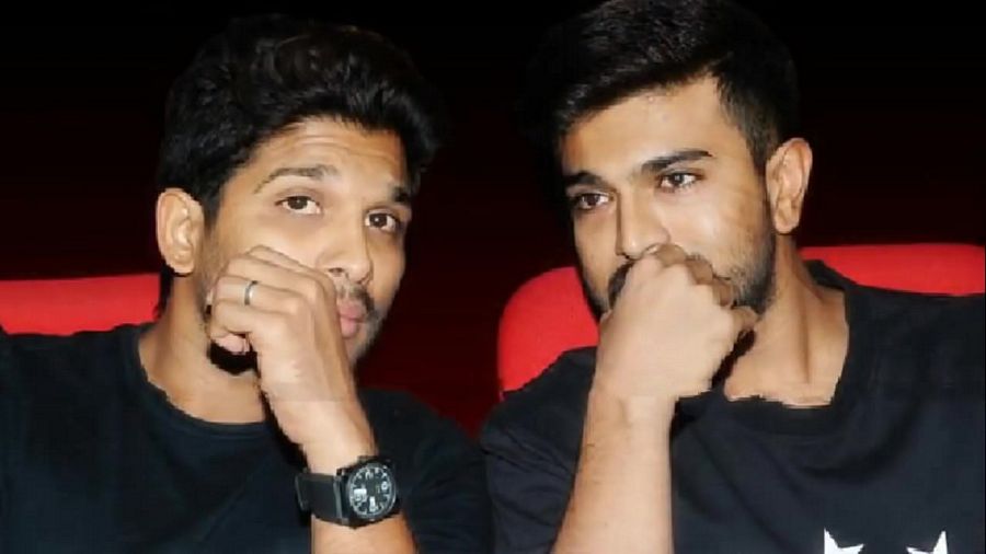 Ram Charan and Allu Arjun Unseen Photos