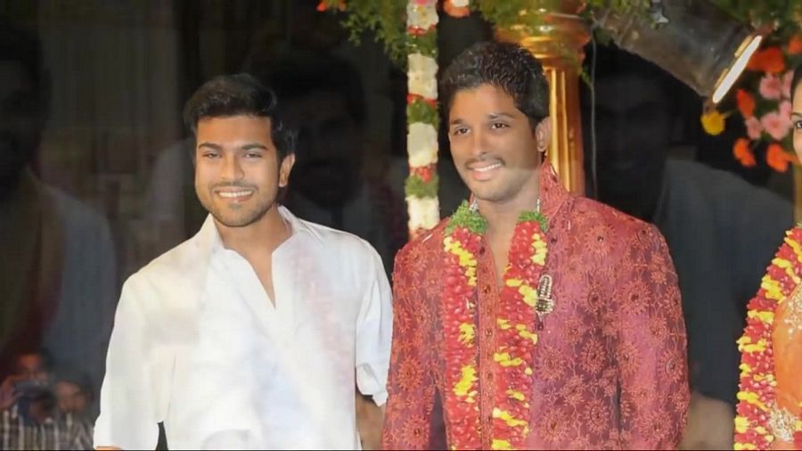 Ram Charan and Allu Arjun Unseen Photos