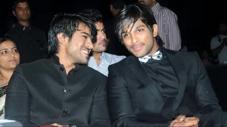 Ram Charan and Allu Arjun Unseen Photos