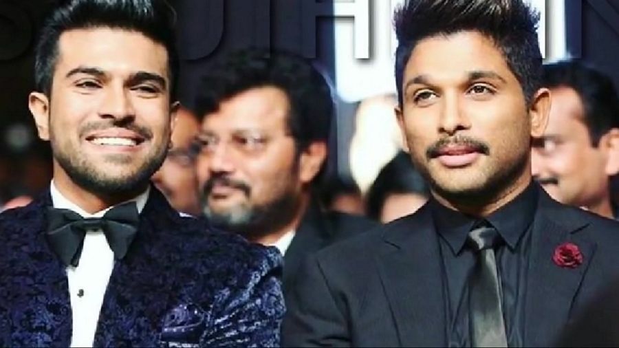 Ram Charan and Allu Arjun Unseen Photos