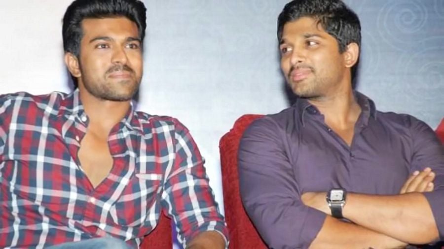 Ram Charan and Allu Arjun Unseen Photos