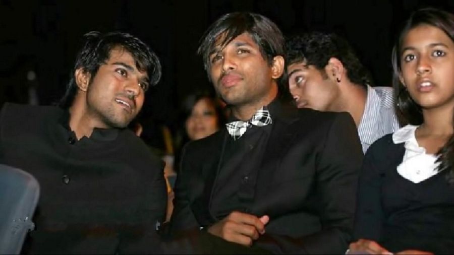 Ram Charan and Allu Arjun Unseen Photos