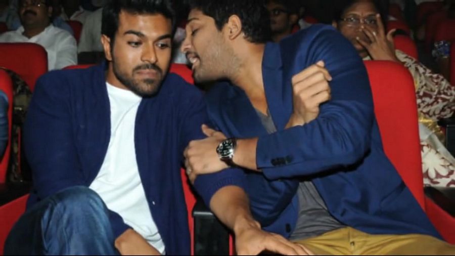 Ram Charan and Allu Arjun Unseen Photos