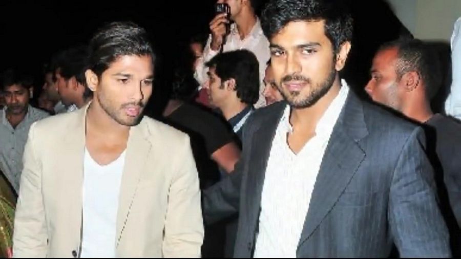 Ram Charan and Allu Arjun Unseen Photos