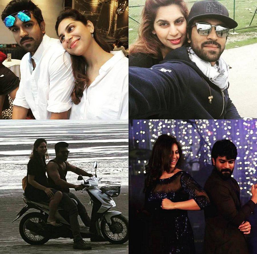 Ram Charan with Upasana Unseen Photos