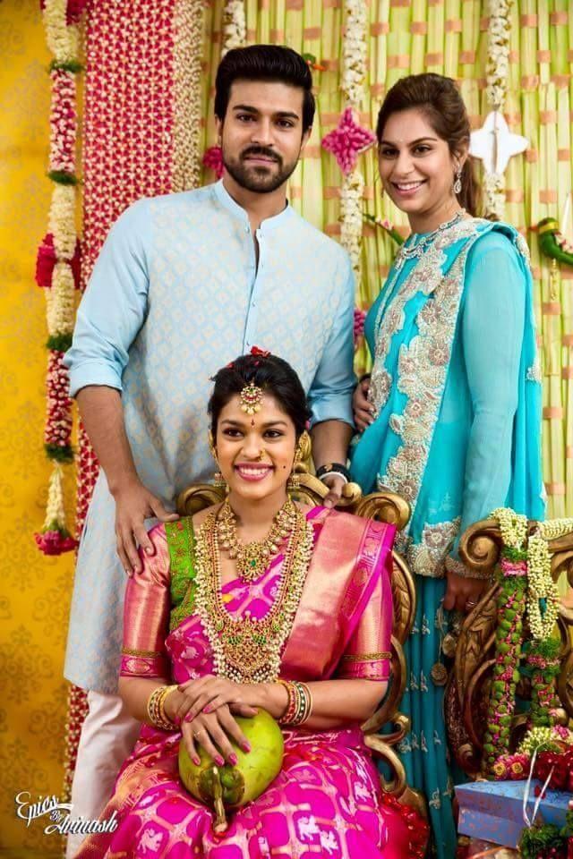Ram Charan with Upasana Unseen Photos