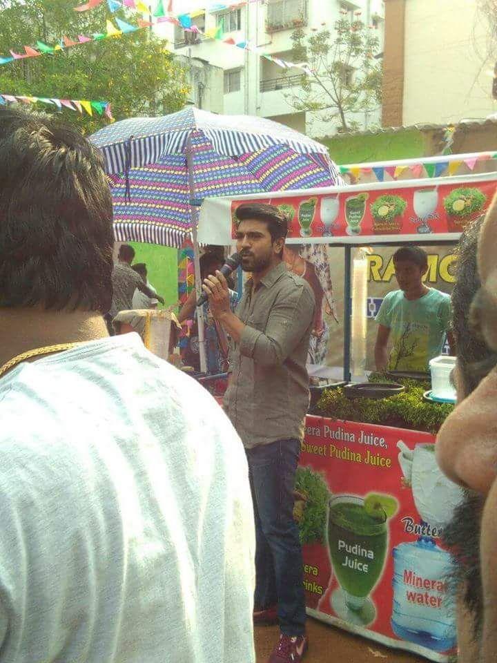 Ramcharan Selling Ice Cream & Soda at Saradhi Studios Photos