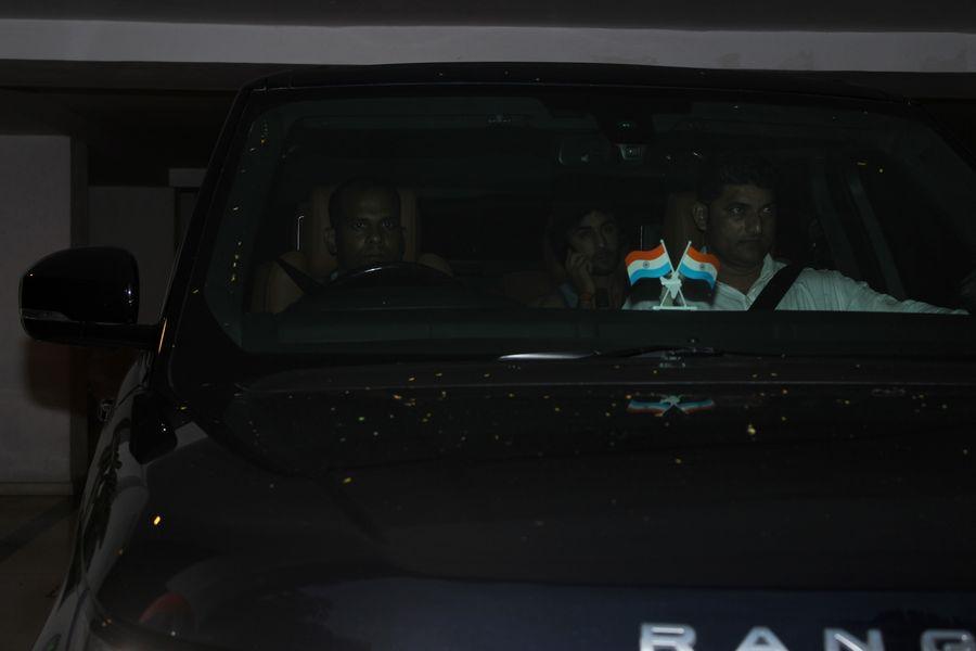 Ranbir Kapoor, Alia Bhatt & Ayan Mukerji Spotted At Karan Johar House