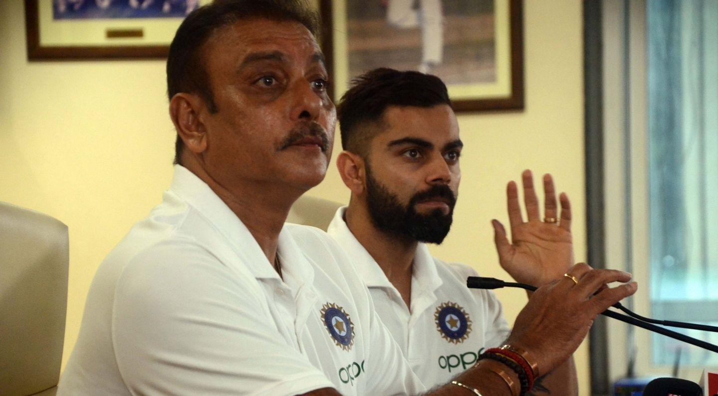 Ravi Shastri and Kohli meets the Press