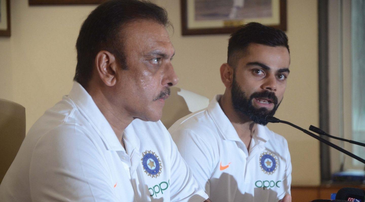 Ravi Shastri and Kohli meets the Press