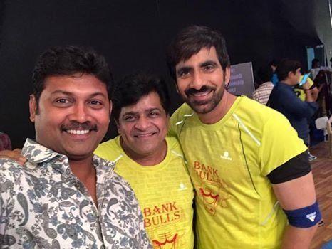 Ravi Teja & Mehrene Kaur Pirzada from the sets of Raja The Great