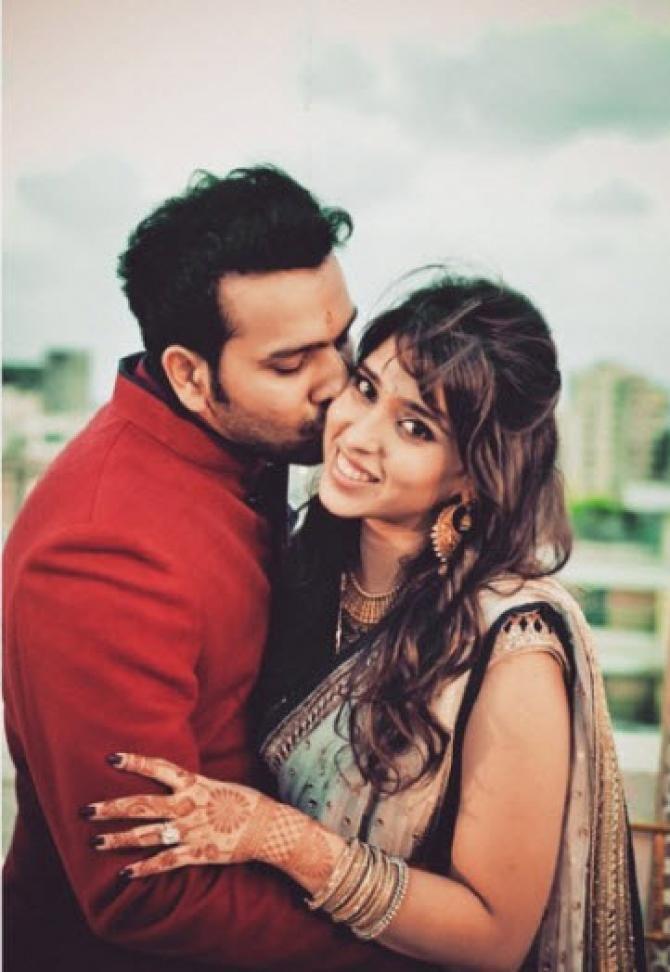 Rohit Sharma Personal Photos with Wife Ritika Sajdeh and Family