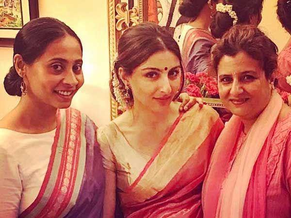SEE PHOTOS: Shocking! Soha Ali Khan Trolled For Wearing A Pink Saree At Her Baby Shower!