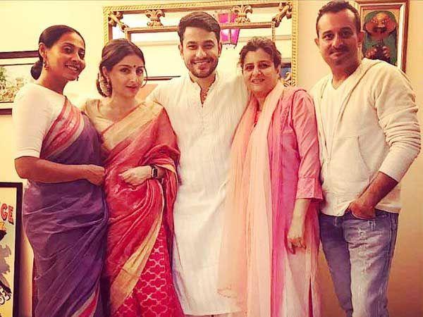 SEE PHOTOS: Shocking! Soha Ali Khan Trolled For Wearing A Pink Saree At Her Baby Shower!