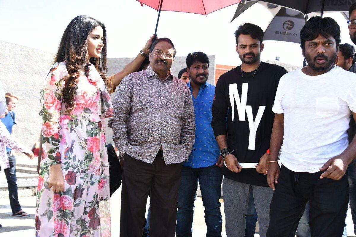 Sai Dharam Tej & Karunakaran’s film On Location Stills