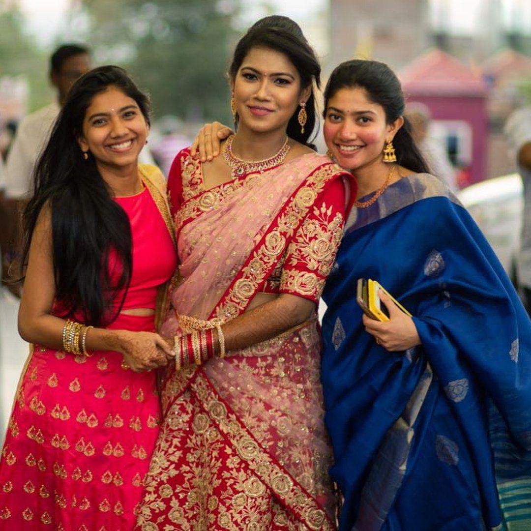 Sai Pallavi and her Sister Pooja Kannan at one of their closest friends wedding ceremony!