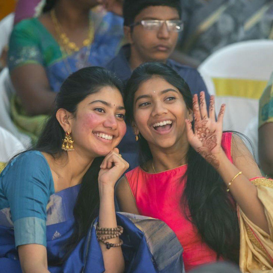 Sai Pallavi and her Sister Pooja Kannan at one of their closest friends wedding ceremony!