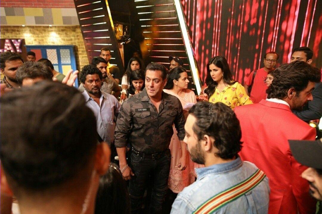 Salman Khan and Katrina Kaif during a programme